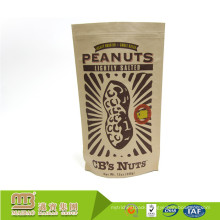 Trade Assurance Welcome Best Selling Custom Stand-up Kraft Paper Bag Heat Seal for Food